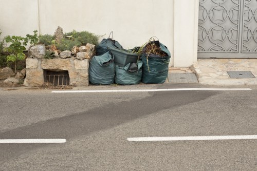 Variety of furniture items being cleared